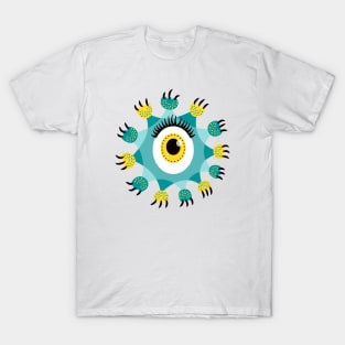 Cute Eye Monster Paws And Claws T-Shirt